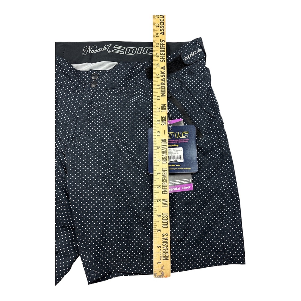 Zoic NEW Pre-Owned Navaeh 7 Cycling Shorts Women's XL Black Polka Dot Padded - Picture 4 of 15